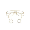 CHILL圓弧耳掛式眼鏡-銀框透明/金框透明_5