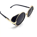 CHILL皮革蒸氣龐克風墨鏡-黑/金/銀_8