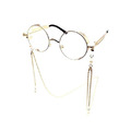 CHILL串珠眼鏡鍊(不含眼鏡,眼鏡另購)-金/銀