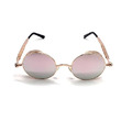 CHILL時尚圓框精工百搭墨鏡- 玫瑰金框漸變/金框綠藍漸變