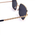 CHILL韓版鏈條復古墨鏡 黑/金_10