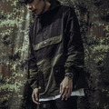GHK Pullover Jacket G13 - Abstract 衝鋒衣 軍綠黑/卡其黑_3