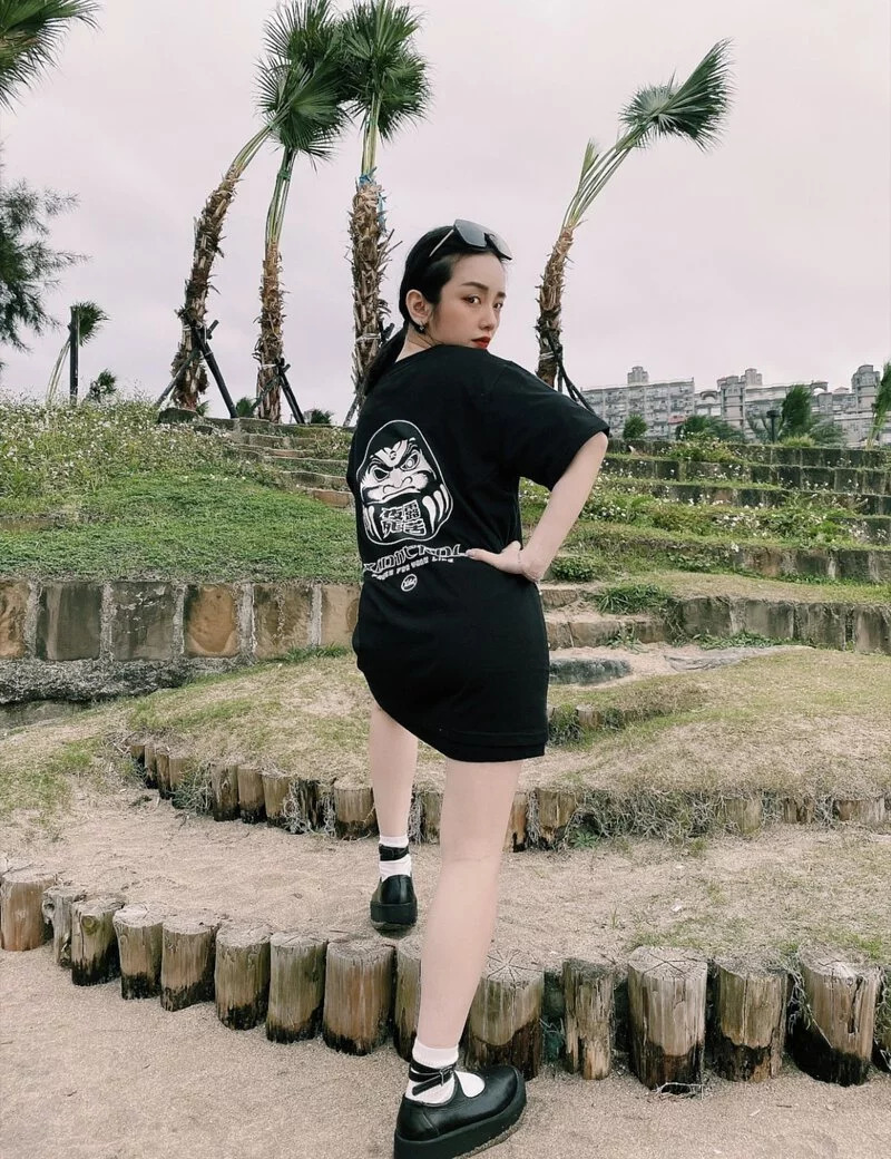 Xctrl 夜露死苦不倒翁短t 白 黑 Lyj