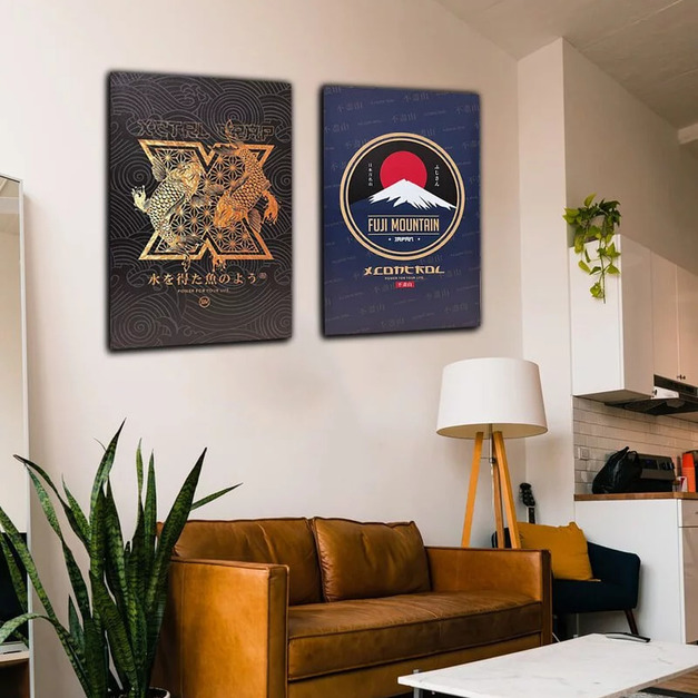 XC 裝飾掛畫 ( 不盡山 如魚得水)