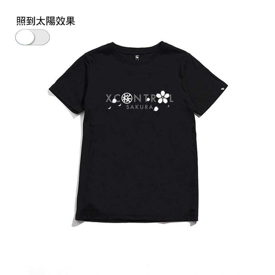 XCTRL 櫻花日本標短T-黑/白
