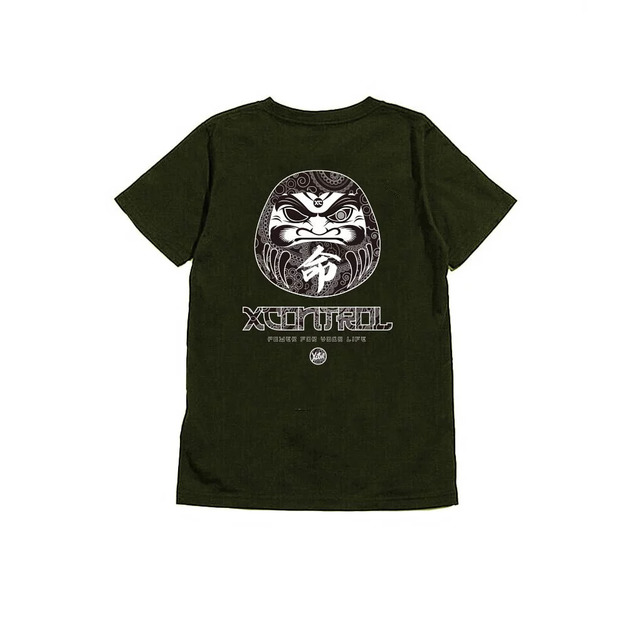 XCTRL 變形蟲紋不倒翁短T-黑/綠