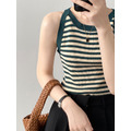 WEN'S - 無袖條紋背心上衣_4