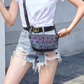 幾何圖菱格拉鍊包水餃&hearts;閃亮三角彩虹包小包化妝包單肩包 X RUNWAY FASHION ICON_10