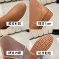 【免運】高筒馬卡龍色防水雨鞋 時尚防滑厚底(36-40號) &hearts; 素面簡約休閒平底鞋 (黑 . 棕. 藍 .粉) X RUNWAY FASHION ICON_18
