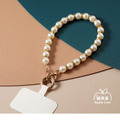 鑲鑽圓潤珍珠手機短繩 (附夾片)_4