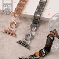 樹酯拼接金屬雙材質 Apple watch錶帶_2
