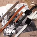 個性雙圈皮革手環 Apple watch錶帶_2
