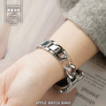 樹酯拼接金屬雙材質 Apple watch錶帶_3