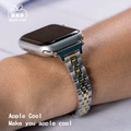 極細輕巧五珠不鏽鋼 Apple Watch錶帶 S1~S10 Ultra_7