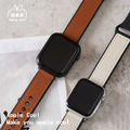 釘扣款皮革拼矽膠 Apple Watch錶帶 Ultra S8 S7 S6 S5 SE SE2_6