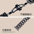 三排實心亮面不鏽鋼 Apple watch錶帶 Ultra S8 S7 S6 S5 SE SE2_2