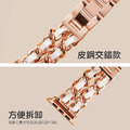 雙排金屬鍊拚皮革 Apple Watch錶帶_2