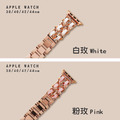 雙排金屬鍊拚皮革 Apple Watch錶帶_3