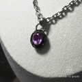 ｜沉月魔咒-紫水晶｜ 原創手作 天然石 鈦鋼飾品_7