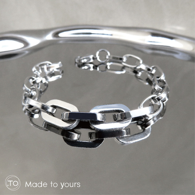 ｜混搭十字鍊｜粗手鍊 鈦鋼手鏈 不過敏不掉色不生鏽  醫療鋼