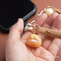 真皮手機掛繩｜DIMOO小籠包｜泡泡瑪特 正版萌粒 POP BEAN 手作手機鏈條掛繩背帶_7