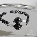｜衡影-黑碧璽 ｜原創手作 天然石 鈦鋼飾品 手鍊_2