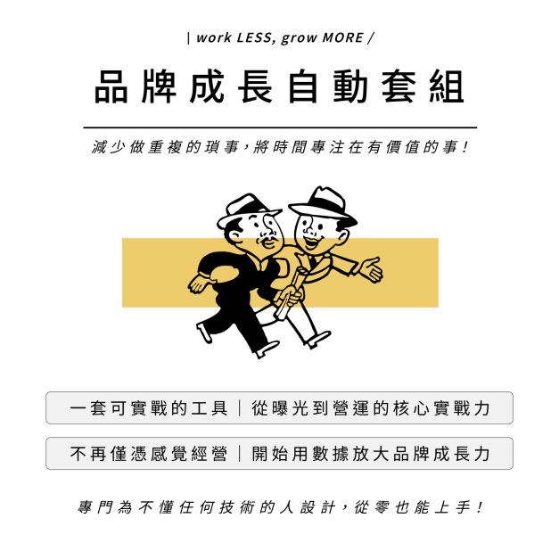 【品牌成長自動套組】一套可實戰的工具｜從曝光到營運的核心實戰力
