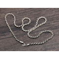 925純銀 複古泰銀麻繩時尚項鍊_5