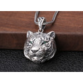 925纯银 老虎頭吊墜_2