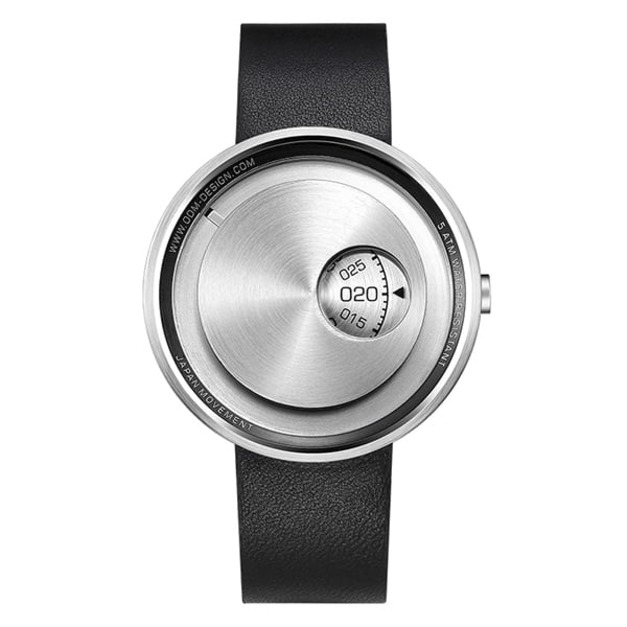 【odm】FILM膠卷系列讀數顯示設計腕錶-紳士銀/DD163-01/台灣總代理公司貨享三個月保固