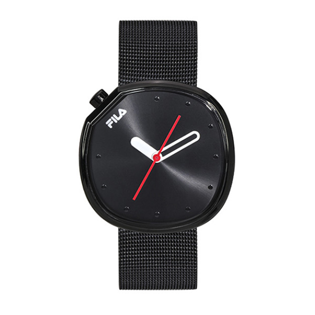 【FILA 斐樂】月蝕系列簡約風方形腕錶-霸氣黑/38-162-202/台灣總代理公司貨享半年保固