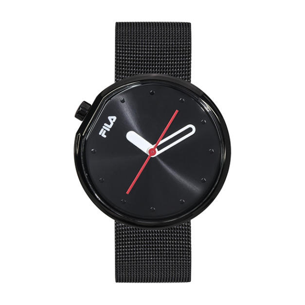 【FILA 斐樂】月蝕系列簡約風設計腕錶-個性黑/38-161-202/台灣總代理公司貨享半年保固