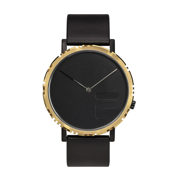 【FILA 斐樂】極簡風設計腕錶-黑金款/38-173-102/台灣總代理公司貨享半年保固