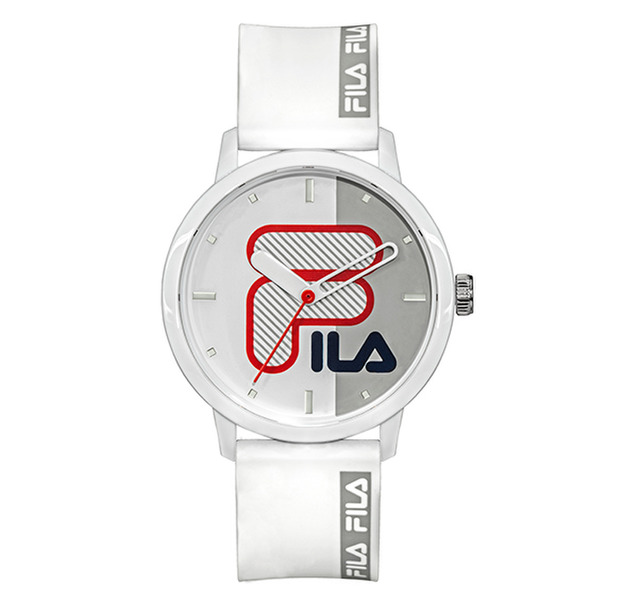 【FILA 斐樂】色塊拼接LOGO時尚腕錶-百搭白/38-326-004/台灣總代理公司貨享一年保固