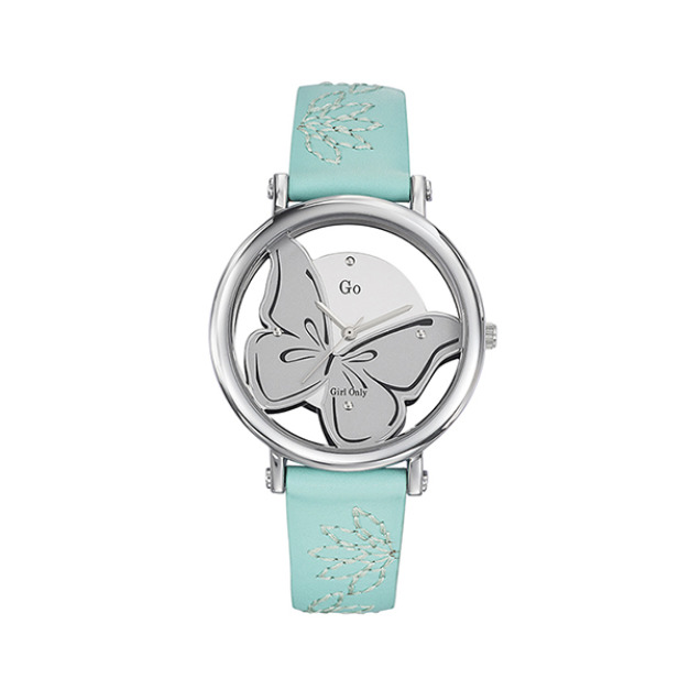 【Go Girl Only】蝶飛系列法國時尚鏤空腕錶-蒂芬妮綠/698667/台灣總代理公司貨享半年保固
