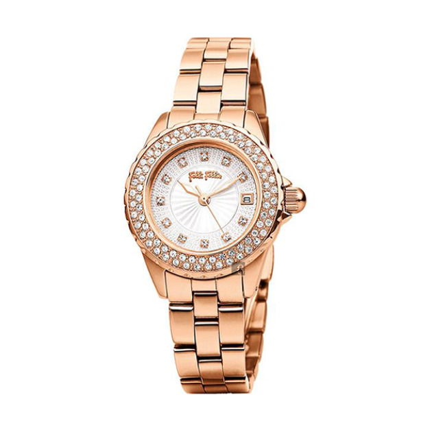 【Folli Follie】Day Dream璀璨晶鑽時尚腕錶-玫瑰金/WF1B006BTS_XX/台灣總代理公司貨享兩年保固