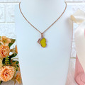 【Go Girl Only】法國品牌質感玫金真蝶項鍊-陽光(合金款)/NP-1012-MIX-RG/台灣總代理公司貨_1