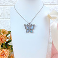 【Go Girl Only】法國品牌質感亮銀真蝶項鍊-清澈(合金款)/NP-1057-S-RH/台灣總代理公司貨_1
