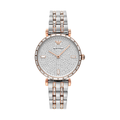 【Emporio Armani】Gianni T-bar璀璨名媛氣質雙色鋼帶女仕腕錶-晶鑽銀/AR11293/台灣總代理公司貨享兩年保固