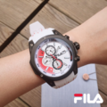【FILA 斐樂】三眼帥氣賽車風格腕錶-百搭白/38-823-001/台灣總代理公司貨享兩年保固_1