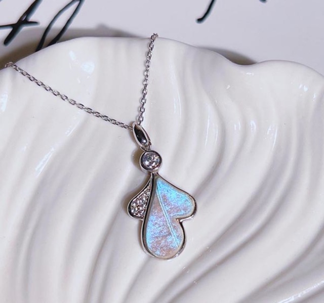 【Go Girl Only】真蝶高雅碎鑽純銀項鍊-純潔白/BP-005-S-RHSL/台灣總代理公司貨