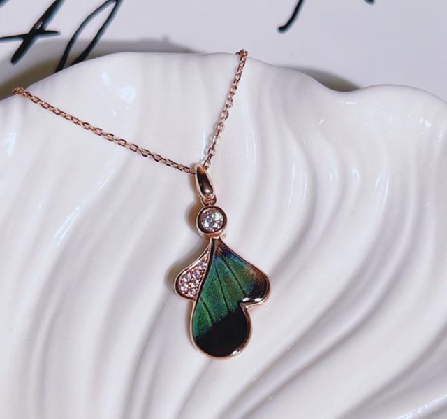 【Go Girl Only】真蝶高雅碎鑽玫瑰金項鍊-純潔白/BP-005-DO-RGSL/台灣總代理公司貨