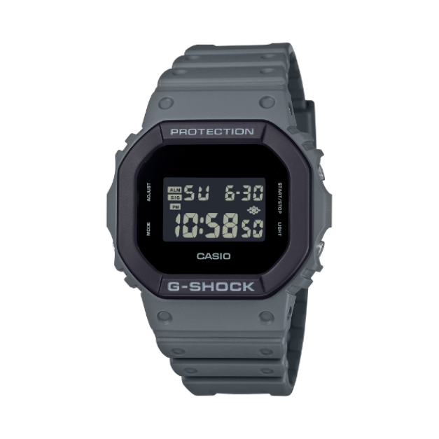 【CASIO G-SHOCK】Urban Utility 系列方形數位運動腕錶-大象灰/DW-5610UU-8/台灣總代理公司貨享一年保固