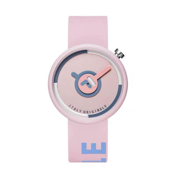 【FILA Watch】復古翻玩撞色拼接運動腕錶-元氣粉/38-6126-003/台灣總代理公司貨享兩年保固