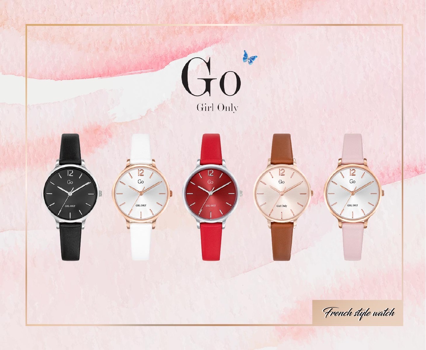 12Go ONLYGoGirl Only12Go12Go ONLY12GoGoGirl OnlyGIRL ONLYFrench style watch
