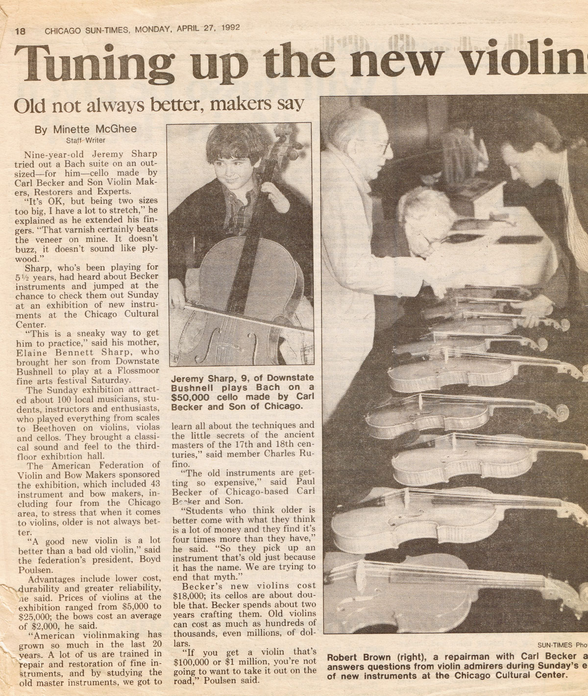 為新小提琴調音 