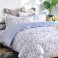 兩用被床包四件組 /天絲+無異纖純棉二合一/2210花仙子(藍)_2
