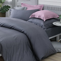 澳洲Simple Living 特大天絲福爾摩沙被套床包組-台灣製(寧靜灰)_2