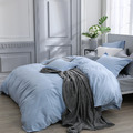 澳洲Simple Living 雙人天絲福爾摩沙被套床包組-台灣製(天清藍)_2