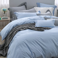 澳洲Simple Living 特大天絲福爾摩沙被套床包組-台灣製(天清藍)_3